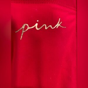 EUC Pink VS Red Ankle Length Leggings size small